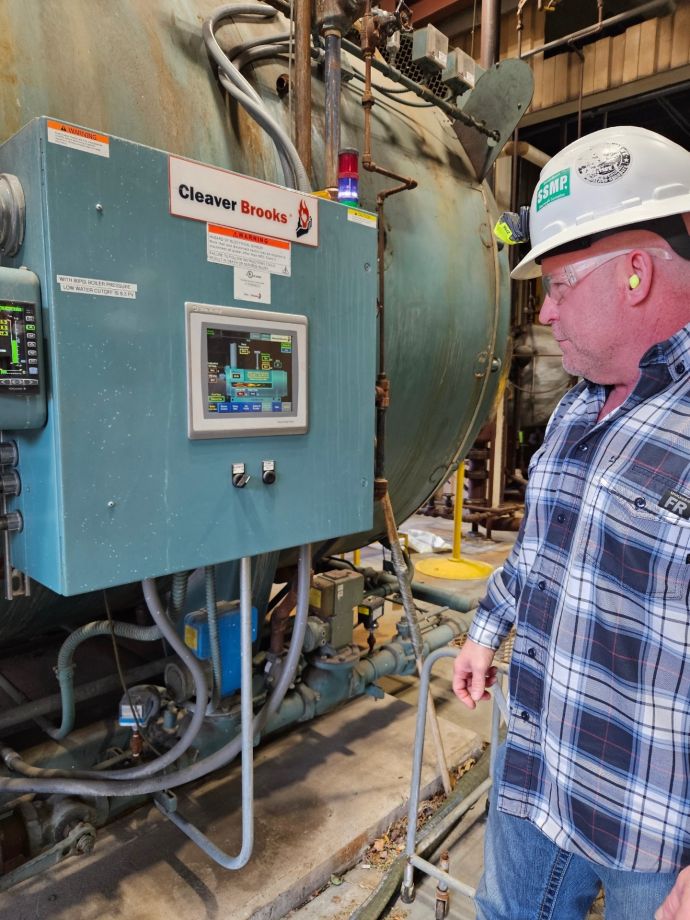 Boiler Operator and Boiler Control Panel